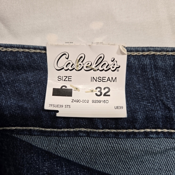 Cabela's Casuals Dark Blue Flare Women's Jeans Size 6 - Picture 8 of 12